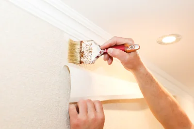 Pose de papier peint à Vélu — revêtements muraux et toiles de verre